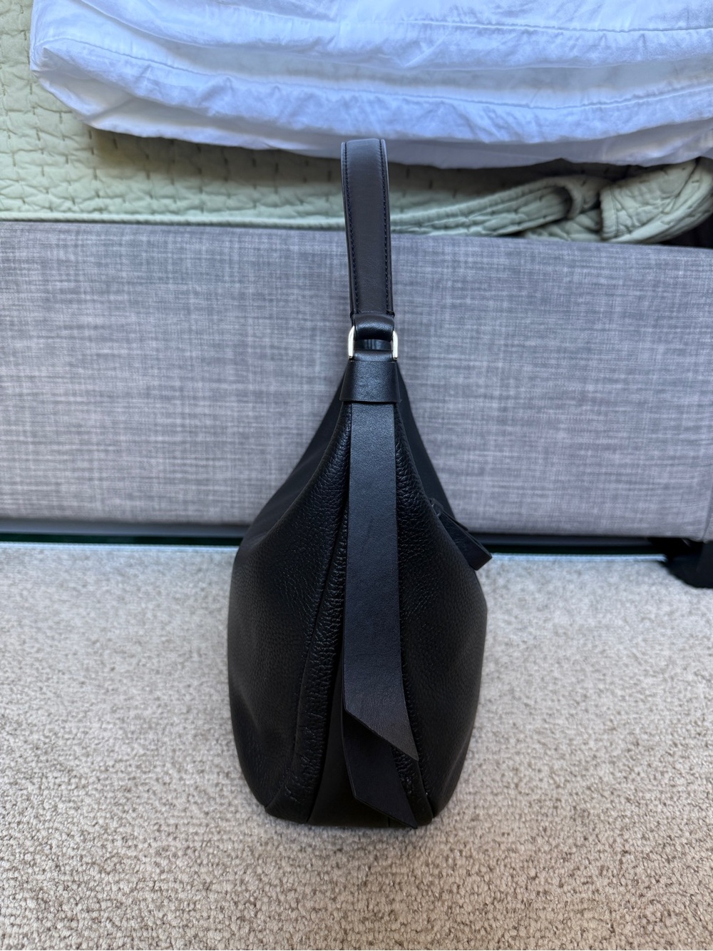kate spade Black Pebbled Leather Shoulder Hobo Bag - Picture 2 of 7